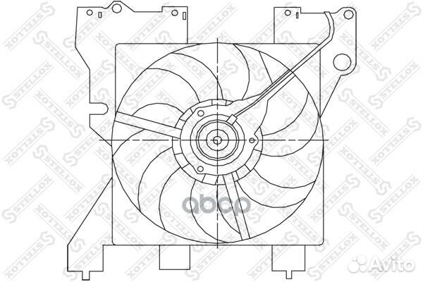 29-99350-SX вентилятор охлаждения Citroen Xsar