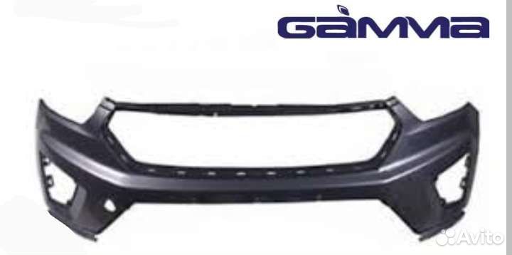 Бампер для а/м hyundai creta 16- 21 передний (верх