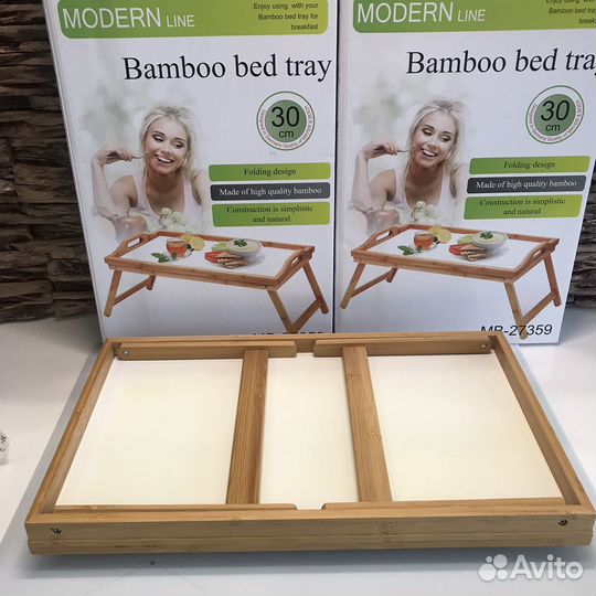 Бамбуковый столик mayer and bosh новый