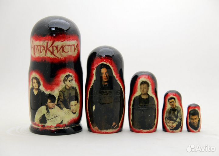 Матрешка группа Агата Кристи, 5 мест