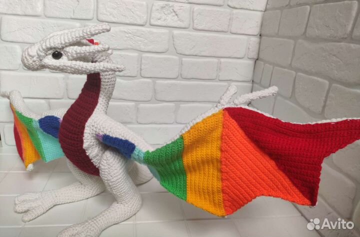 Дракон вязаный 