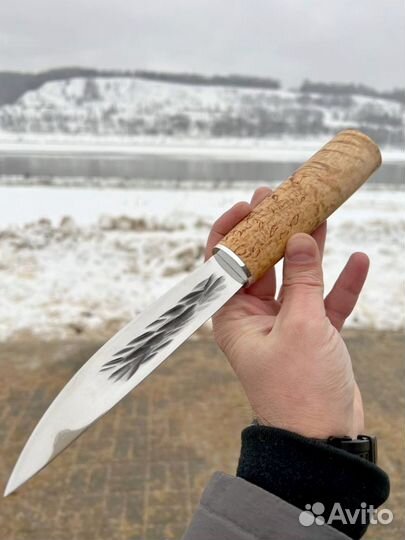 Нож якутский охотничий