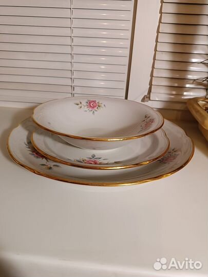 Новый сервиз столовый СССР красноярск розы