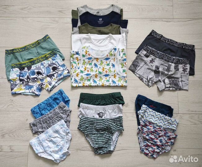 Трусы, майки Next, H&M 128-140