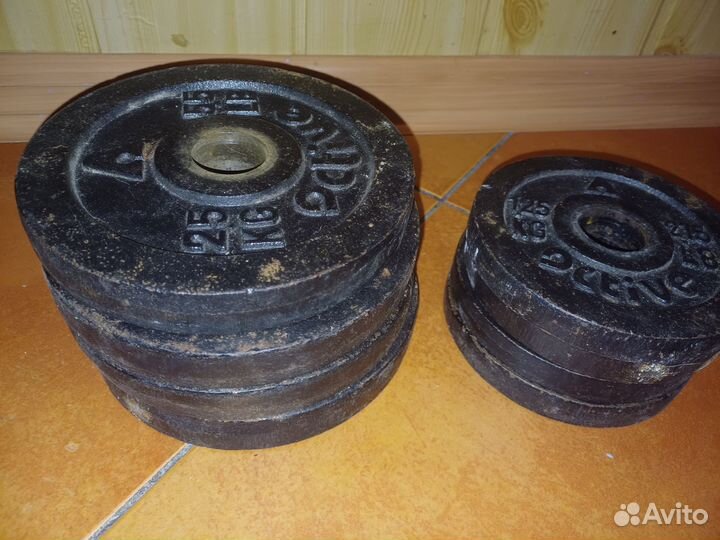 Штанга гриф блины гантели