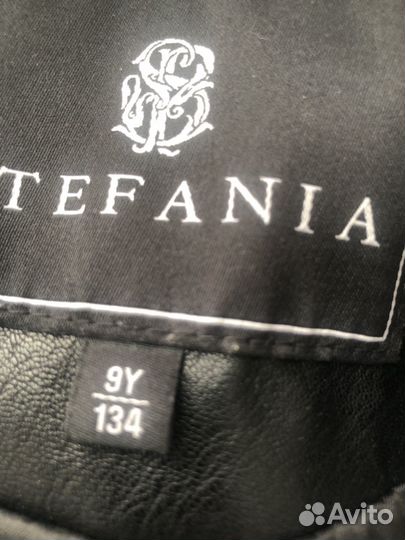 Кожаная куртка на девочку