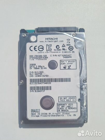 Жесткие диски hdd SATA 2.5 для ноутбука