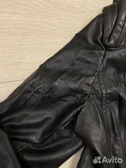 Кожаная куртка женская(требует реставрации)