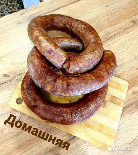 Колбаса домашняя копченые ребра