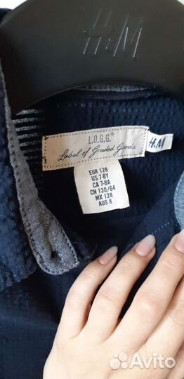 Рубашка на мальчика 128 H&M