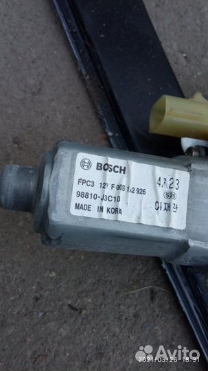 Стеклоподъемник передний правый Chevrolet Aveo