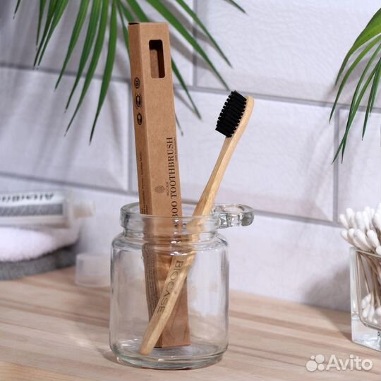 Бамбуковая зубная щётка Biocase, для взрослых