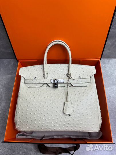 Сумка женская hermes birkin 35 страус