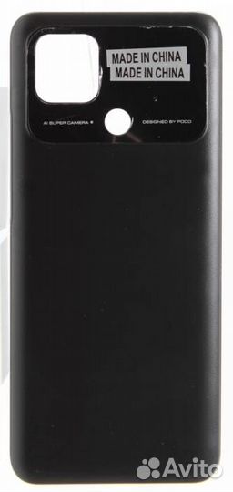 Задняя крышка для Xiaomi Poco C40 Черная