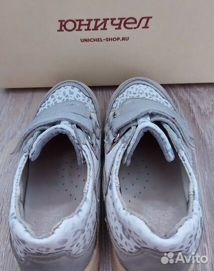 Кроссовки для девочки натуральная кожа Юничел