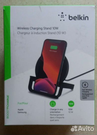 Belkin беспроводная зарядка новая