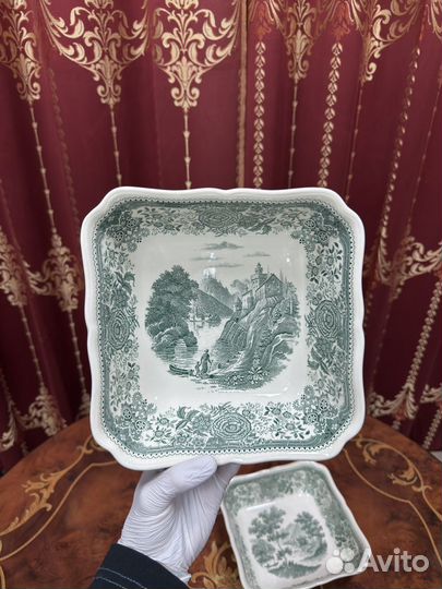 Салатник 22см villeroy boch burgenland зеленый