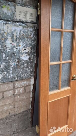 Дверь межкомнатная со стеклом бу