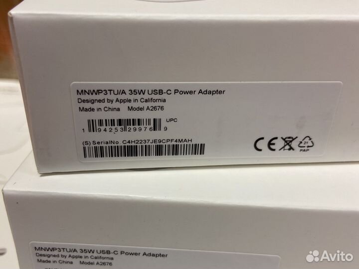 Зарядное устройство нpple iPhone 35w блок питания