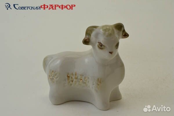 Фарфоровая статуэтка Баранчик Полоне зхк