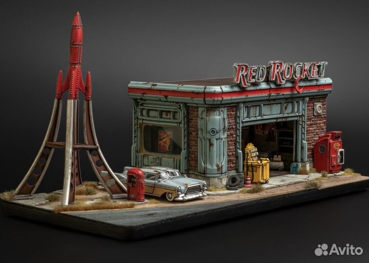 Diorama Fallout 4 Red Rocket Station