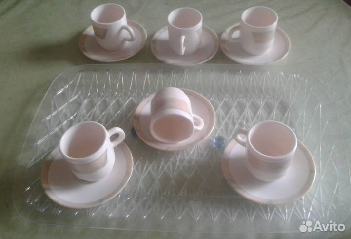 Чашки для кофе 120 мл с блюдцем