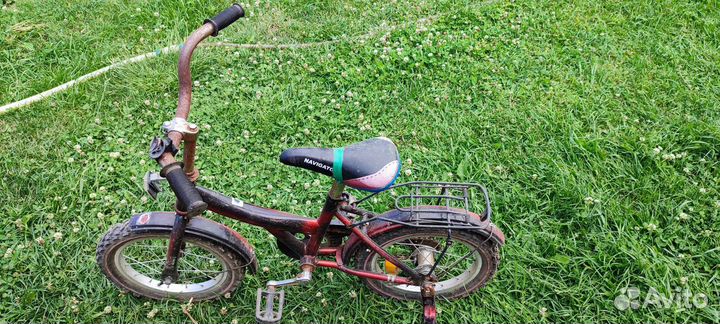 Детский велосипед с доп колесами