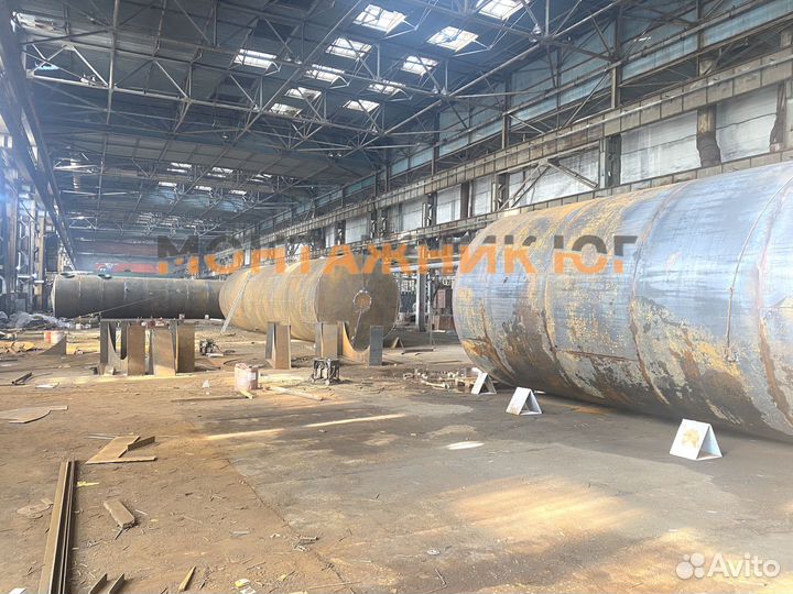 Резервуар горизонтальный стальной для воды