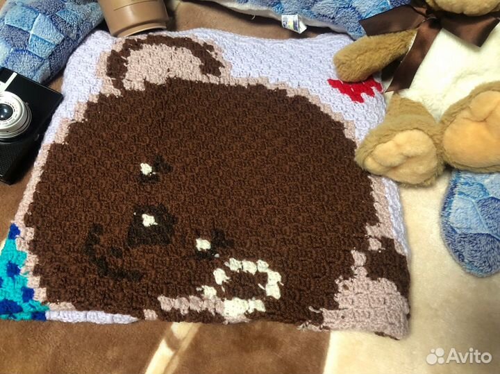 Плед детский вязаный