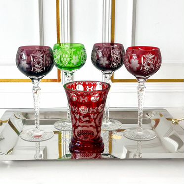 Фужеры хрустальные Ajka Crystal ваза Egermann