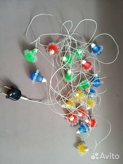 Красивая новогодняя гирлянда СССР