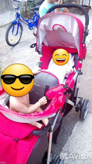 Прогулочная коляска для двоих детей