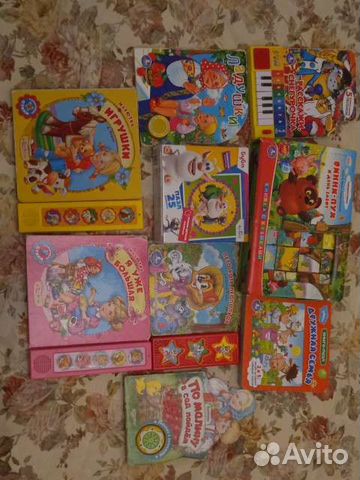 Детские книжки (музыкальные,с пазлами,с кубиками)