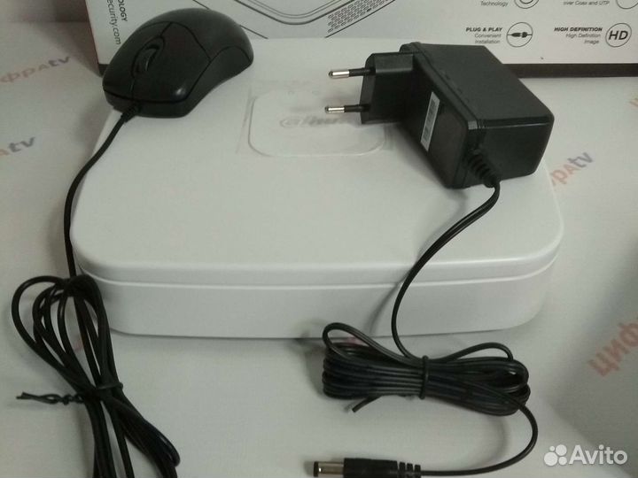 Комплект Видеонаблюдения 4/1Мп Dahua 6 камер варио