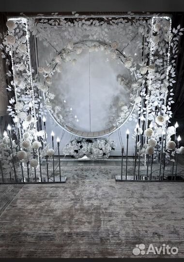 Фотозоны, арка, столы и стулья