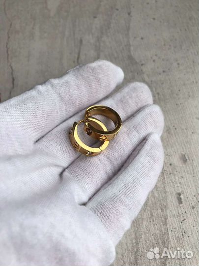 Серьги cartier