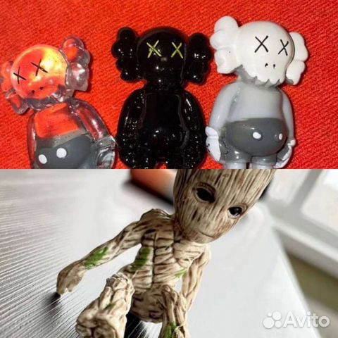 Фигурки Kaws и малыш Грут