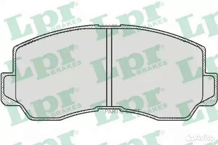 LPR 05P532 Колодки тормозные mitsubishi galant/L30