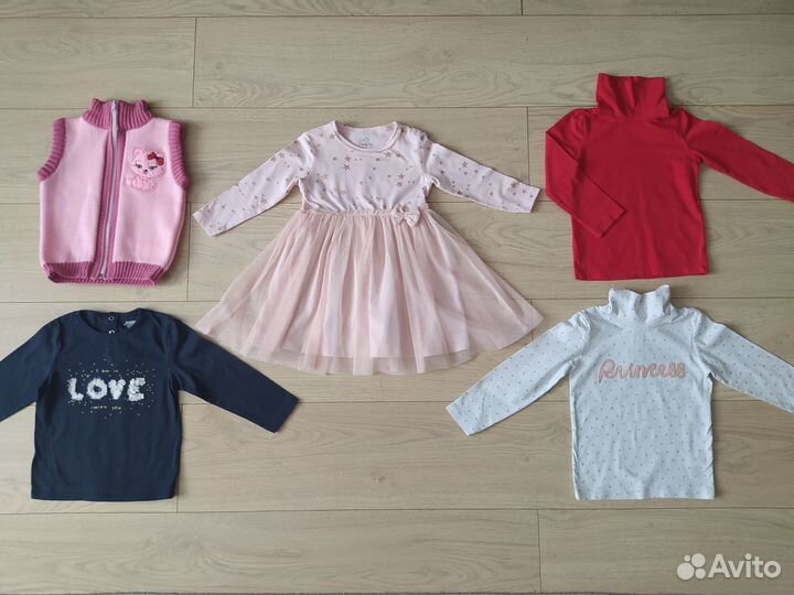 Пакет вещей для девочки 86 р