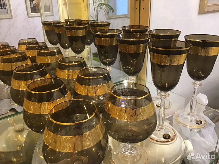 Бокалы Фужеры Чехия Богемия Angela 6 шт