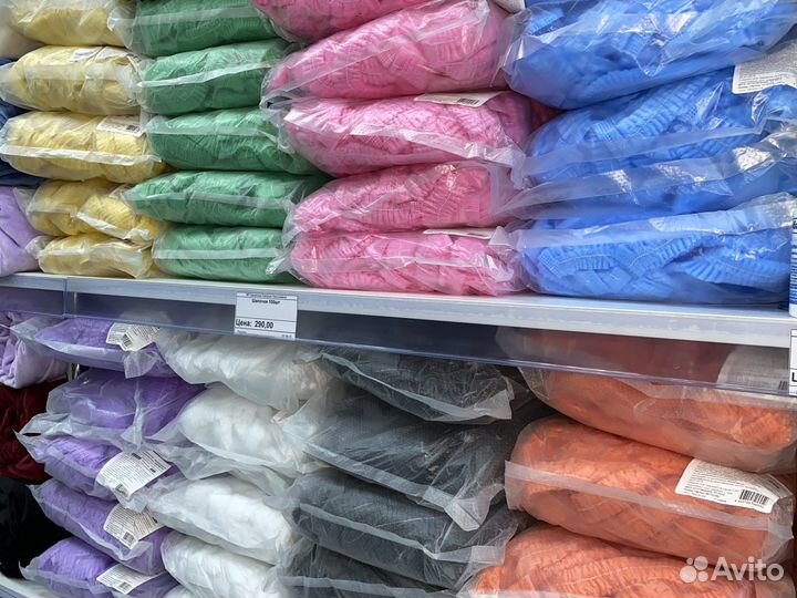 Шапочки одноразовые оранжевые(100 шт)