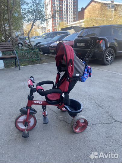 3-х колесный велосипед детский с ручкой