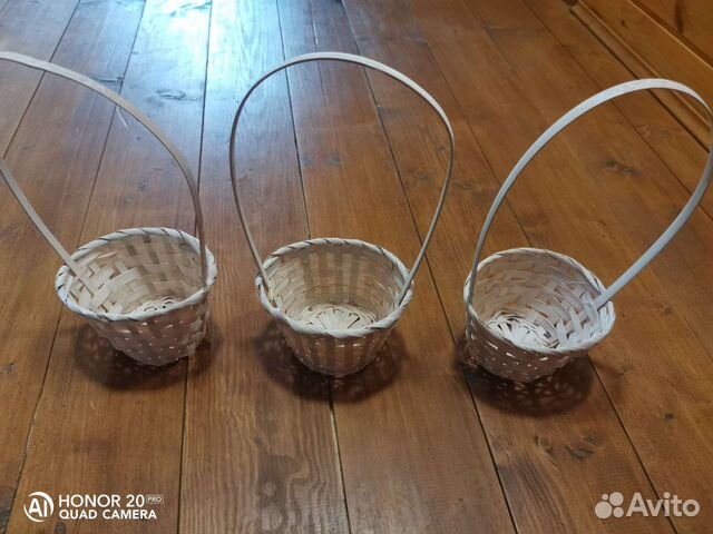 Корзина плетеная с ручкой