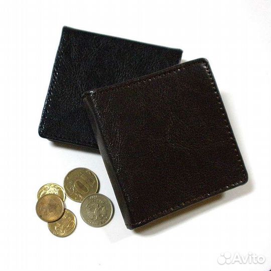 Кошелек для мелочи натуральная кожа