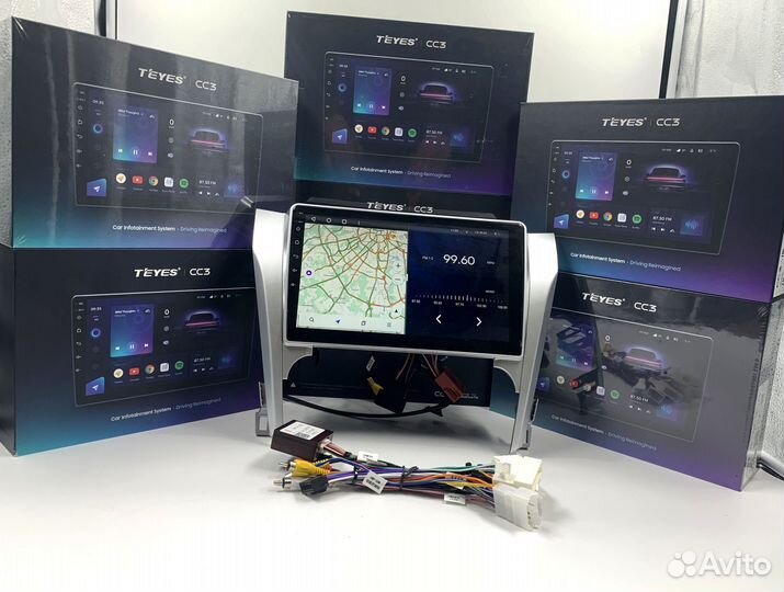 Магнитола на андройде Teyes CC3 4/64 для Toyota