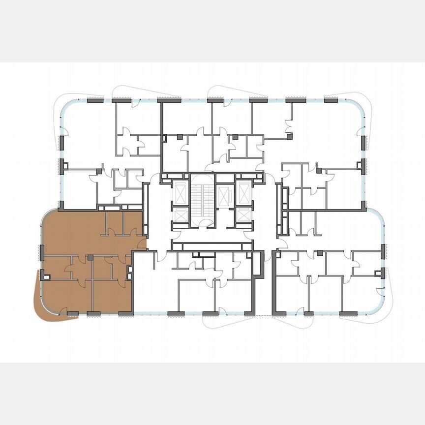 2-к. квартира, 116,5 м², 6/14 эт.