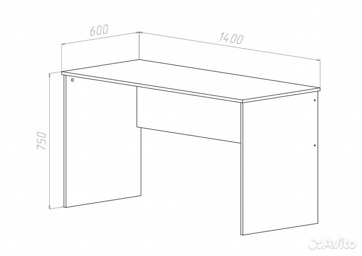 Стол письменный мдк сп4