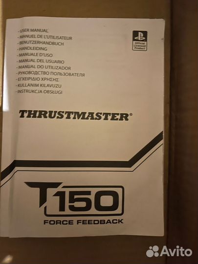 Руль Thrustmaster t150 синий