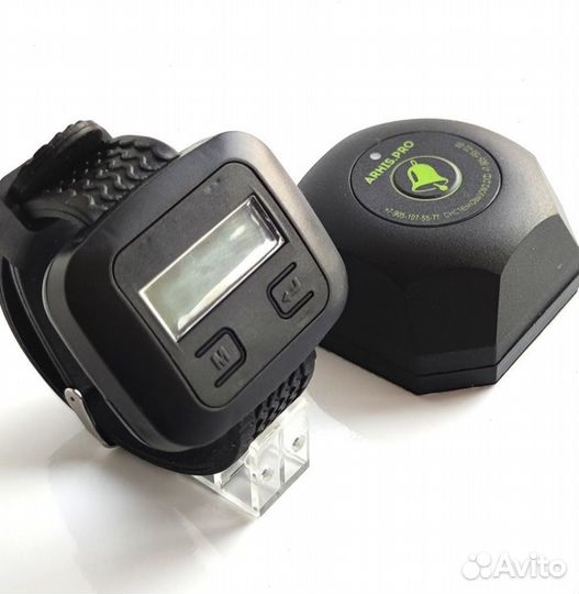 Кнопка вызова официанта Бургер и часы пейджер