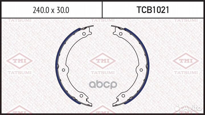 Колодки тормозные барабанные TCB1021 tatsumi
